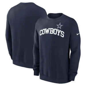 Dallas cowboys nike club pullover sweatshirt Navy