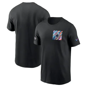 Dallas cowboys nike crucial catch sideline tri blend t shirt Black
