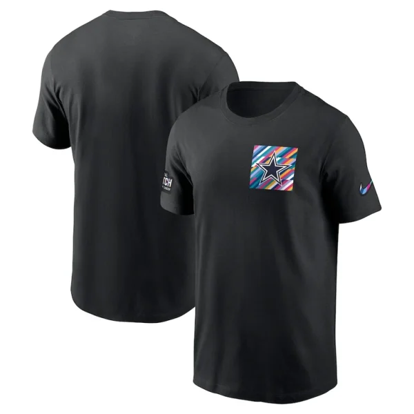 Dallas cowboys nike crucial catch sideline tri blend t shirt Black