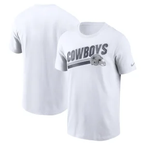 Dallas cowboys nike essential blitz lockup t shirt White