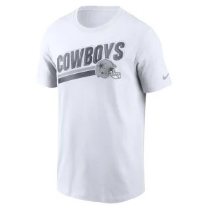 Dallas cowboys nike essential blitz lockup t shirt White M