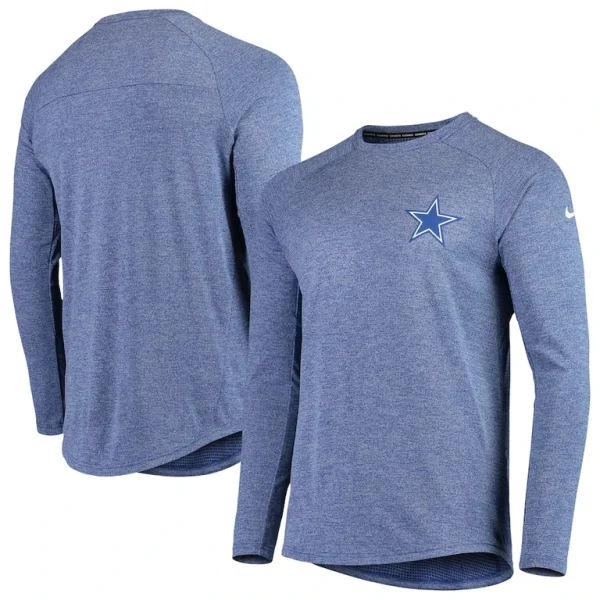 Dallas cowboys nike fan gear stadium long sleeve t shirt Royal
