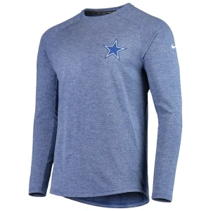 Dallas cowboys nike fan gear stadium long sleeve t shirt Royal M
