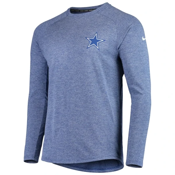 Dallas cowboys nike fan gear stadium long sleeve t shirt Royal M