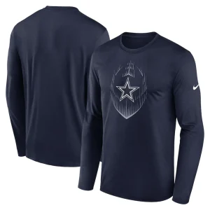Dallas cowboys nike icon legend performance long sleeve t shirt Navy