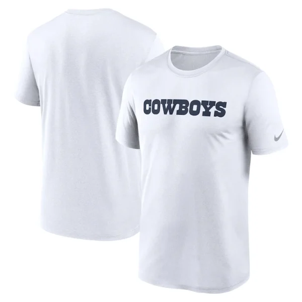 Dallas cowboys nike legend wordmark performance t shirt White