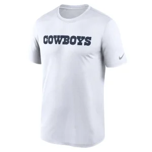 Dallas cowboys nike legend wordmark performance t shirt White M