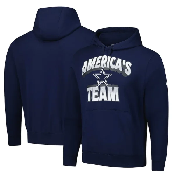 Dallas cowboys nike local americas team pullover hoodie Navy