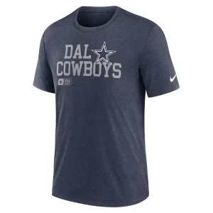 Dallas cowboys nike lockup tri blend t shirt Heather navy M