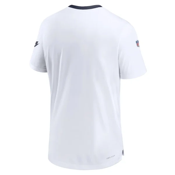 Dallas cowboys nike mens sideline coaches alternate performance t shirt White L