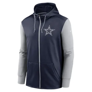 Dallas cowboys nike performance full zip hoodie Navy M