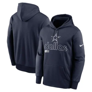 Dallas cowboys nike performance pullover hoodie Navy