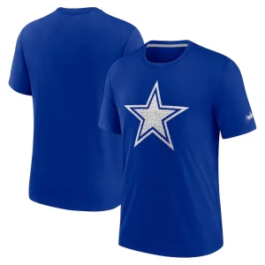 Dallas cowboys nike playback logo tri blend t shirt Royal