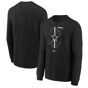 Dallas cowboys nike preschool long sleeve t shirt Black