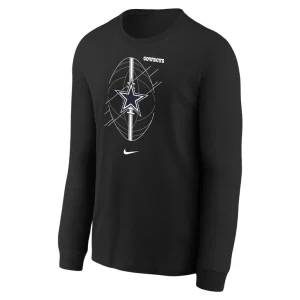 Dallas cowboys nike preschool long sleeve t shirt Black 56