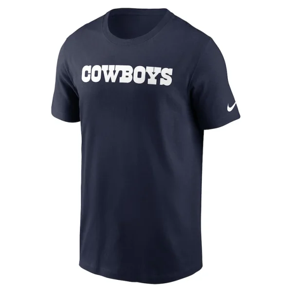 Dallas cowboys nike primetime wordmark essential t shirt Navy M