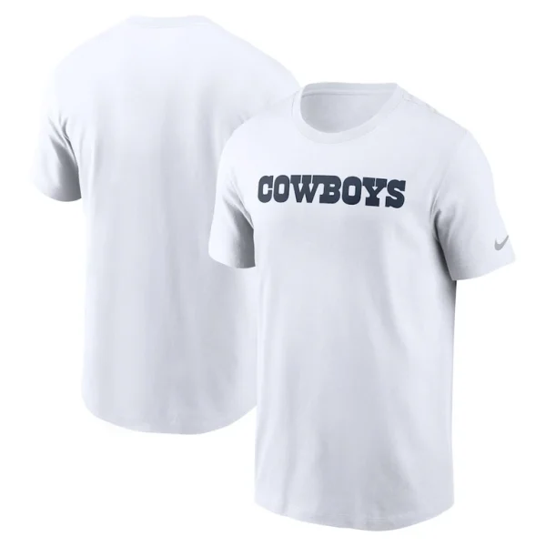 Dallas cowboys nike primetime wordmark essential t shirt White