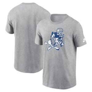 Dallas cowboys nike retro joe essential t shirt Heather gray