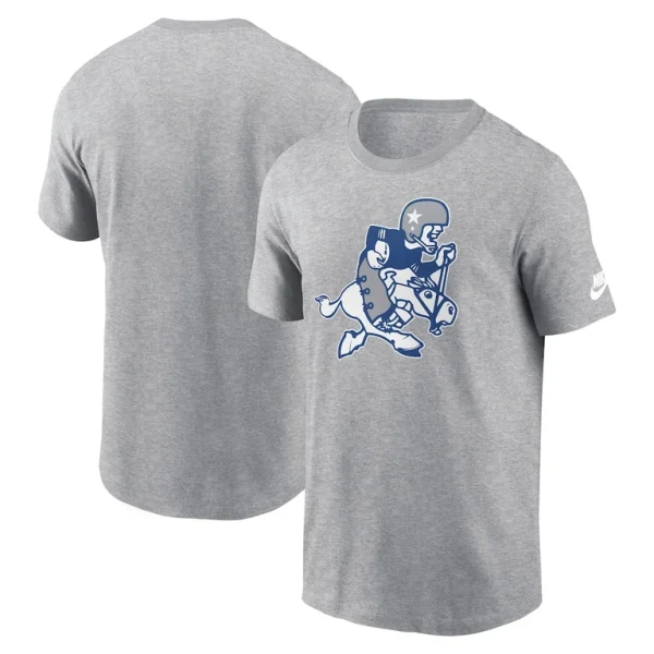 Dallas cowboys nike retro joe essential t shirt Heather gray