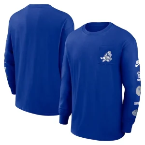 Dallas cowboys nike rewind max90 pocket long sleeve t shirt Royal