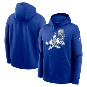 Dallas cowboys nike rewind retro joe club pullover hoodie Royal