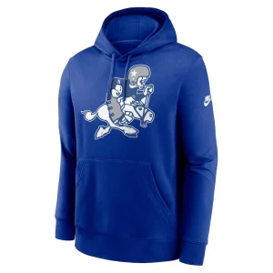 Dallas cowboys nike rewind retro joe club pullover hoodie Royal M