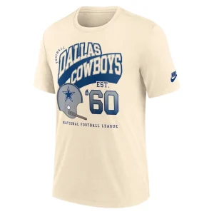 Dallas cowboys nike rewind tri blend t shirt natural Multi M