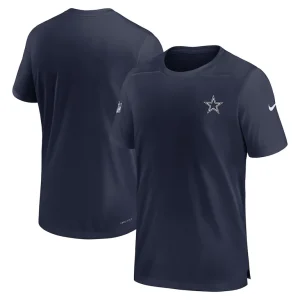 Dallas cowboys nike sideline coach performance t shirt Navy
