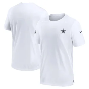 Dallas cowboys nike sideline coach performance t shirt White
