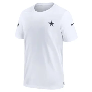 Dallas cowboys nike sideline coach performance t shirt White M
