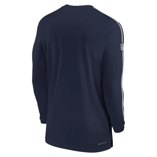 Dallas cowboys nike sideline coach uv performance long sleeve t shirt Navy L