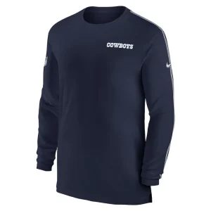 Dallas cowboys nike sideline coach uv performance long sleeve t shirt Navy M