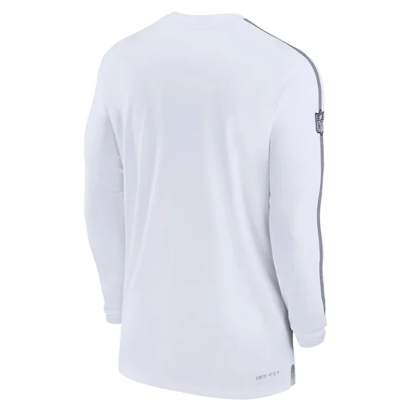 Dallas cowboys nike sideline coach uv performance long sleeve t shirt White L