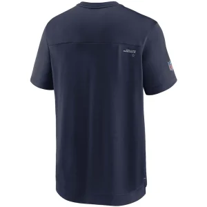 Dallas cowboys nike sideline coaches performance v neck t shirt Navy L