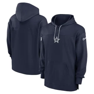 Dallas cowboys nike sideline jersey pullover hoodie Navy