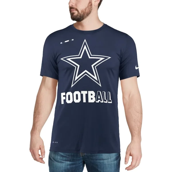 Dallas cowboys nike sideline legend football performance t shirt Navy XL