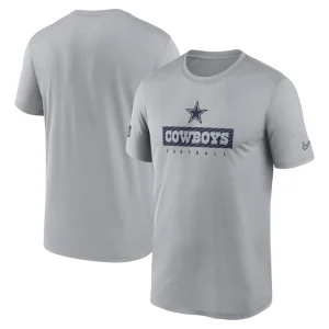 Dallas cowboys nike sideline legend performance t shirt Silver