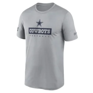 Dallas cowboys nike sideline legend performance t shirt Silver M