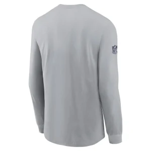 Dallas cowboys nike sideline performance long sleeve t shirt Gray L