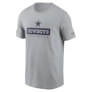 Dallas cowboys nike sideline performance t shirt Gray M