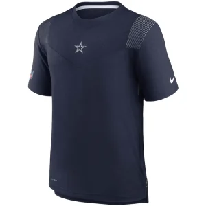 Dallas cowboys nike sideline player uv performance t shirt Navy M