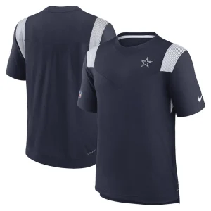 Dallas cowboys nike sideline tonal logo performance player t shirt Navy