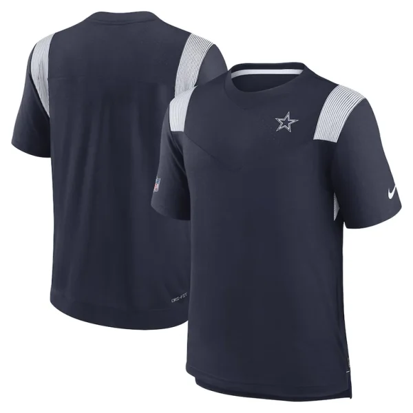 Dallas cowboys nike sideline tonal logo performance player t shirt Navy