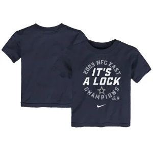Dallas cowboys nike toddler 2023 nfc east division champions locker room trophy collection t shirt Navy