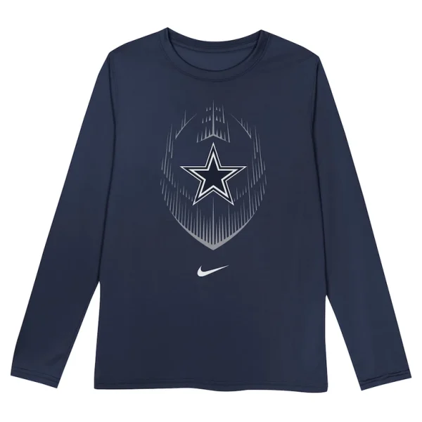Dallas cowboys nike toddler legend icon long sleeve t shirt Navy 3T