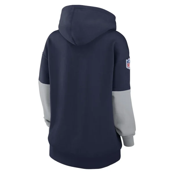 Dallas cowboys nike womens 2024 sideline essential fleece pullover hoodie Navy M