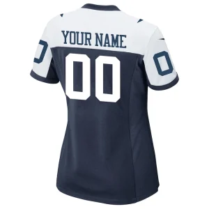Dallas cowboys nike womens alternate custom game jersey Navy L