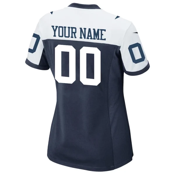 Dallas cowboys nike womens alternate custom game jersey Navy L