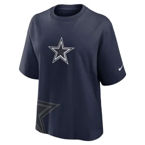 Dallas cowboys nike womens boxy t shirt Navy S