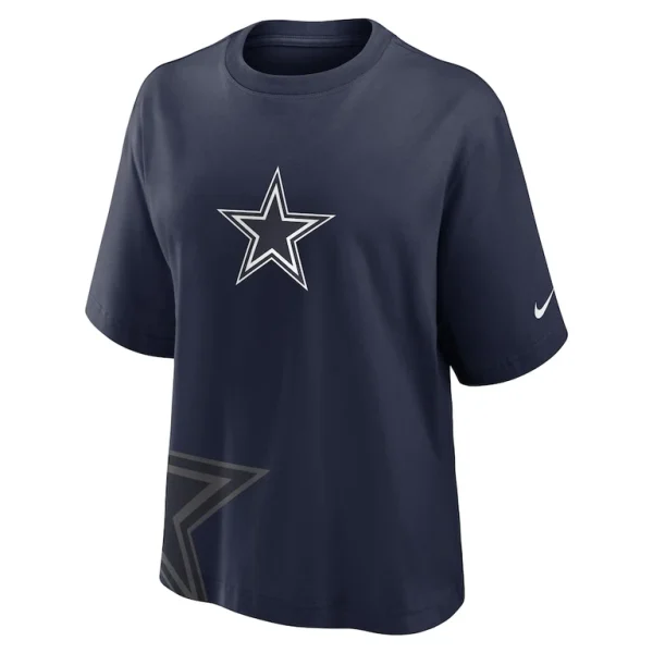 Dallas cowboys nike womens boxy t shirt Navy S